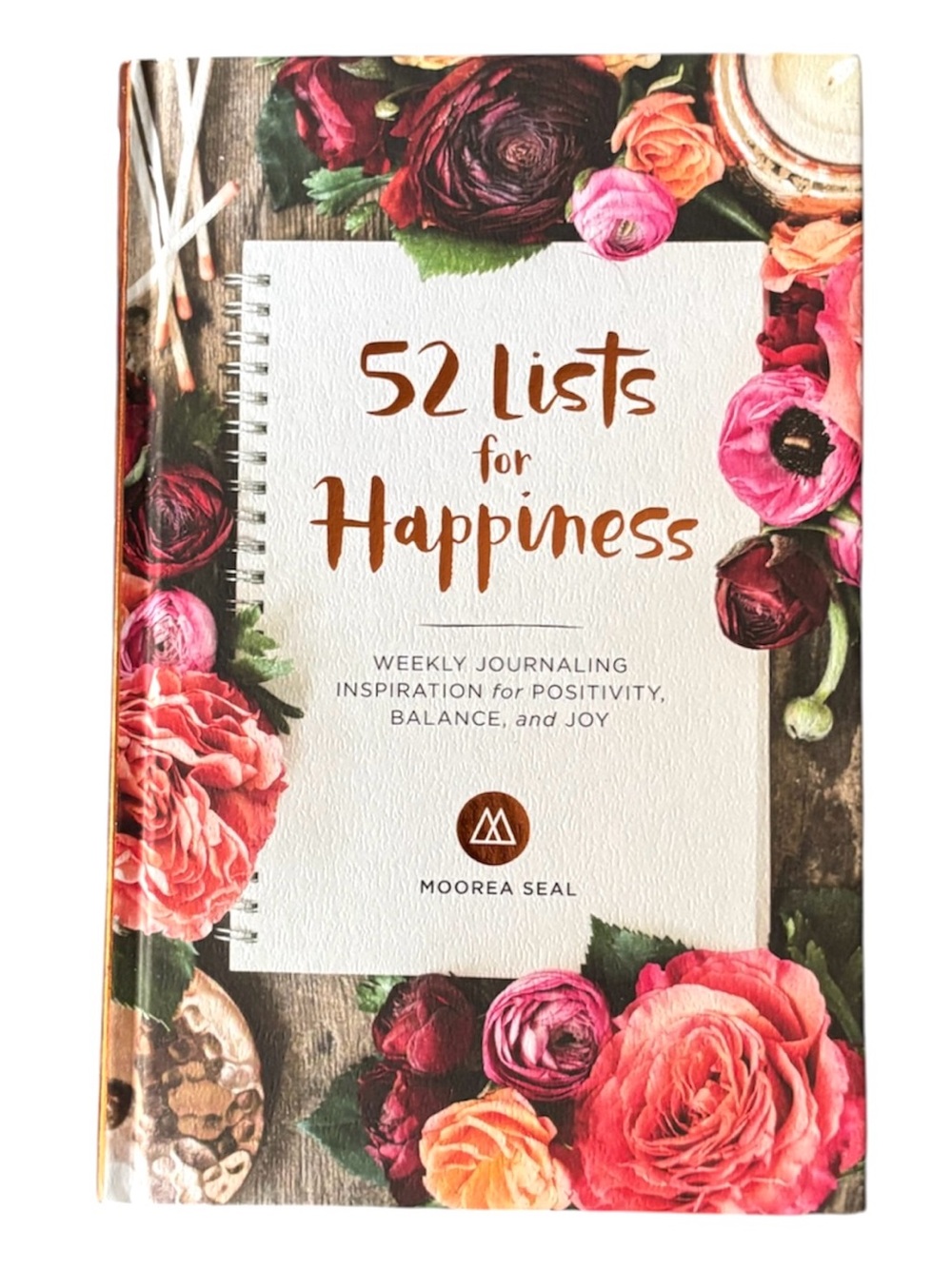 '52 Lists for Happiness' Floral Journal - Pink & Rose Hardcover